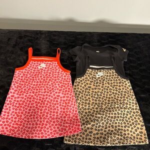 ☀️Nike Girls' Floral Tank Dress Bundle 3 Pieces Size 18 months